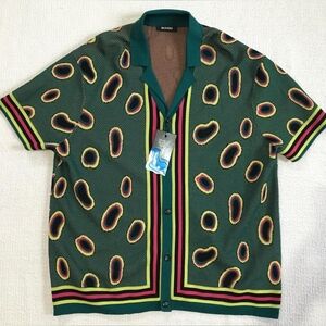 Milano Green Patterned Button Down Shirt